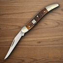 Rough Ryder Toothpick Folding Knife Stainless Steel Blade Ram's Horn Handle