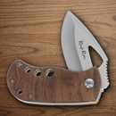 Rough Ryder Linerlock Folding Knife 2.25" Stainless Steel Blade Brown Wood Handle