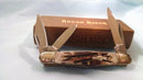 Rough Ryder Whittler Pocket Knife Stainless Steel Blades Stag Bone Handle