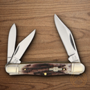 Rough Ryder Whittler Pocket Knife Stainless Steel Blades Stag Bone Handle