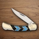 Rough Ryder Turquoise Peak Folding Knife 2.5" Stainless Steel Blade Faux turquoise/black jet Handle