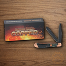 Rough Ryder Trapper Pocket Knife Stainless Steel Blades Black Bone Handle