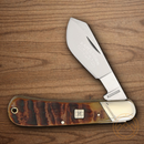 Rough Ryder Cotton Sampler Folding Knife Stainless Steel Blade Brown Ram's Horn Handle