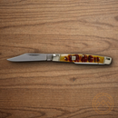 Rough Ryder Stockman Pocket Knife Stainless Steel Blades Ram's Horn Handle