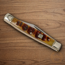 Rough Ryder Stockman Pocket Knife Stainless Steel Blades Ram's Horn Handle