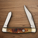 Rough Ryder Stockman Pocket Knife Stainless Steel Blades Ram's Horn Handle