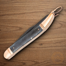 Rough Ryder Fish Pocket Knife 440 Steel Blade Black Bone Handle