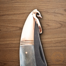 Rough Ryder Fish Pocket Knife 440 Steel Blade Black Bone Handle