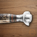 Rough Ryder Cowboy Fixed Knife 5.38" Stainless Steel Blade Bone Handle
