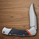Rough Ryder Highland Folding Knife 3.25" Stainless Steel Blade Black G10 Handle
