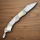 Rough Ryder Minature Folding Knife Stainless Steel Blade Abalone Handle