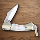 Rough Ryder Minature Folding Knife Stainless Steel Blade Abalone Handle