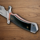 Rough Ryder Highland Fixed Knife 10.75" Stainless Steel Blade Black G10 Handle