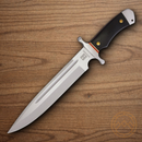 Rough Ryder Highland Fixed Knife 10.75" Stainless Steel Blade Black G10 Handle