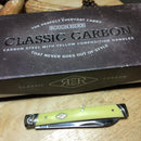 Rough Ryder Doctors Folding Knife Carbon Steel Blade Yellow Synthetic Handle