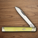 Rough Ryder Doctors Folding Knife Carbon Steel Blade Yellow Synthetic Handle