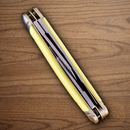 Rough Ryder Sowbelly Pocket Knife Carbon Steel Blade Yellow Synthetic Handle