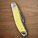 Rough Ryder Sowbelly Pocket Knife Carbon Steel Blade Yellow Synthetic Handle