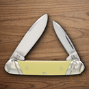 Rough Ryder Canoe Pocket Knife Carbon Steel Blade Yellow Synthetic Handle