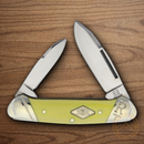 Rough Ryder Canoe Pocket Knife Carbon Steel Blade Yellow Synthetic Handle
