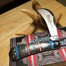 Rough Ryder Old Southwest Folding Knife Stainless Steel Blade Red/Blue Stone Handle