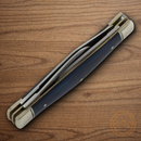 Rough Ryder Masonic Pocket Knife Stainless Steel Blades Blue Bone Handle.