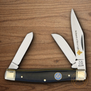 Rough Ryder Masonic Pocket Knife Stainless Steel Blades Blue Bone Handle.