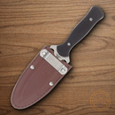Rough Ryder Small Boot Fixed Knife 3.5" Stainless Steel Blades Black Synthetic Handle.