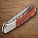 Rough Ryder Lockback Folding Knife 3" Stainless Steel Blade Wood Handle