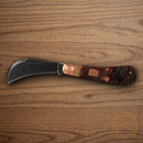 Rough Ryder Folding Knife Stainless Steel Blade  Amber Sawcut Bone Handle