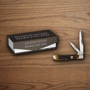 Rough Ryder Trapper Pocket Knife Mirror Stainless Steel Blades Stag Bone Handle