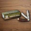 Rough Ryder Tobacco Road Pocket Knife Stainless Steel Blades Black Tobacco Bone Handle
