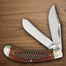 Rough Ryder Tobacco Road Pocket Knife Stainless Steel Blades Black Tobacco Bone Handle