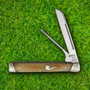 Rough Ryder The Pipe Doctor Pocket Knife Stainless Sheepsfoot Blades Bone Handle