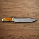 Rough Ryder Mini Cajun Fixed Knife 2.88 "Stainless Steel Blade Natural Smooth Bone Handle