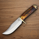 Rough Ryder .45 Fixed Knife 5.5" Stainless Steel Blade Stag Bone Handle