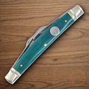 Rough Ryder Whittler Pocket Knife Stainless Steel Blades Blue Bone Handle