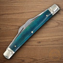 Rough Ryder Whittler Pocket Knife Stainless Steel Blades Blue Bone Handle