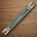 Rough Ryder Whittler Pocket Knife Stainless Steel Blades Blue Bone Handle