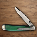 Rough Ryder Working Man Folding Knife 440 Steel Blade Green Bone Handle