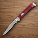 Rough Ryder Trapper Folding Knife 3.12" 440A Steel Blade Red Bone Handle