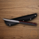 Rough Ryder Spike Fixed Knife 4" Titanium Steel Blade Black/Red G10 Handle