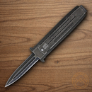 Rough Ryder Swing Folding Knife 2.5" Stainless Steel Blade Black Stainless Handle
