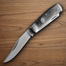 Rough Ryder Midnight Ice Trapper Pocket Knife Stainless Steel Blades Black Carbon Fiber Handle