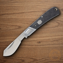 Rough Ryder Midnight Ice Cotton Folding Knife 440 Steel Blade Black Carbon Fiber Handle