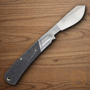 Rough Ryder Midnight Ice Cotton Folding Knife 440 Steel Blade Black Carbon Fiber Handle