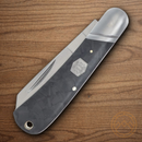 Rough Ryder Midnight Ice Cotton Folding Knife 440 Steel Blade Black Carbon Fiber Handle
