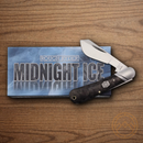 Rough Ryder Midnight Ice Cotton Folding Knife 440 Steel Blade Black Carbon Fiber Handle