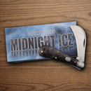 Rough Ryder Midnight Ice Folding Knife Stainless Steel Blade Black Carbon Fiber Handle