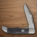 Rough Ryder Hunter Midnight Ice Folding Knife Stainless Steel Blade Shredded Carbon Fiber Handle